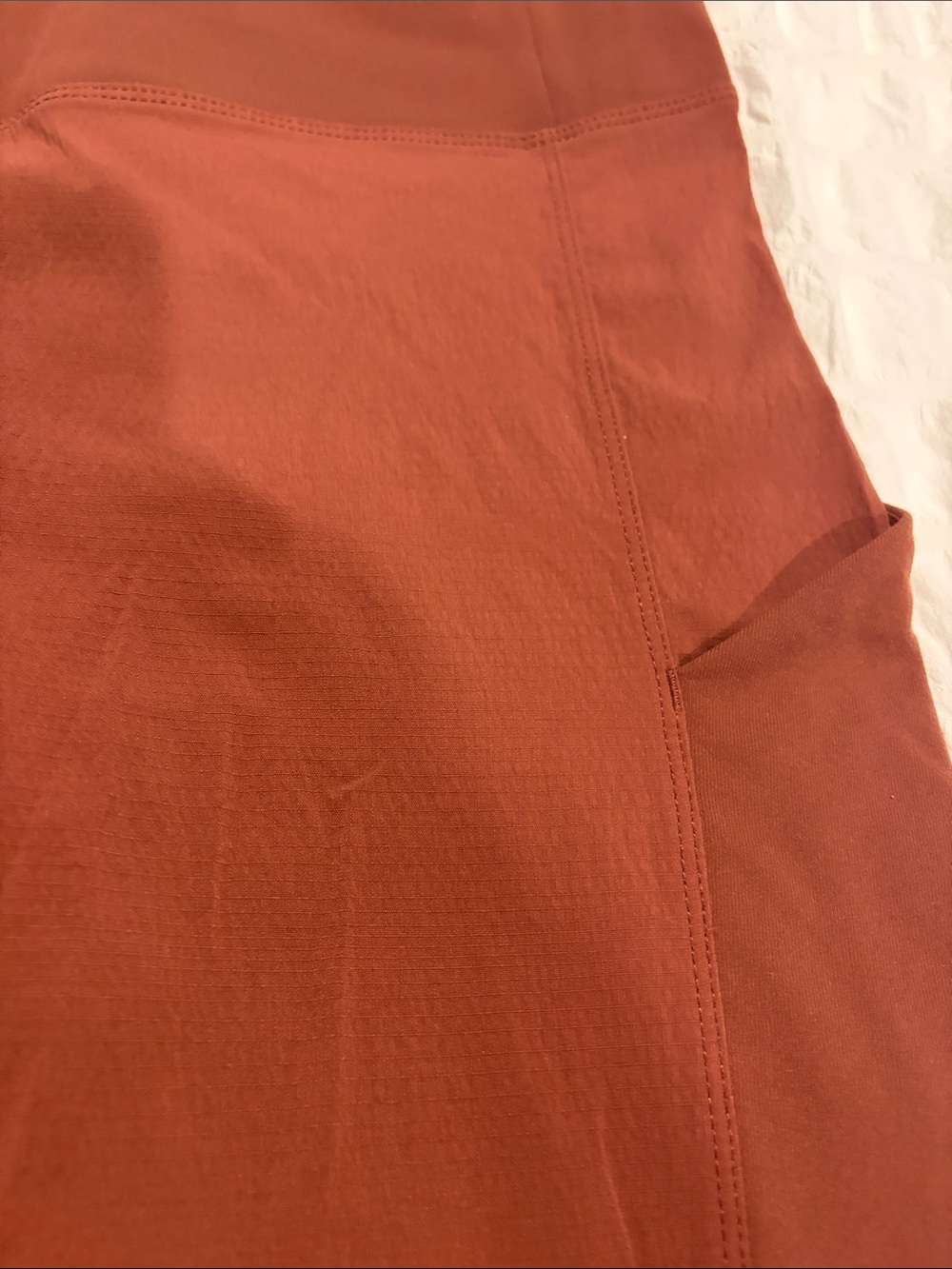Athleta Rust High-Rise Wind Pants/Leggings  with Side Pockets - Picture 3 of 7
